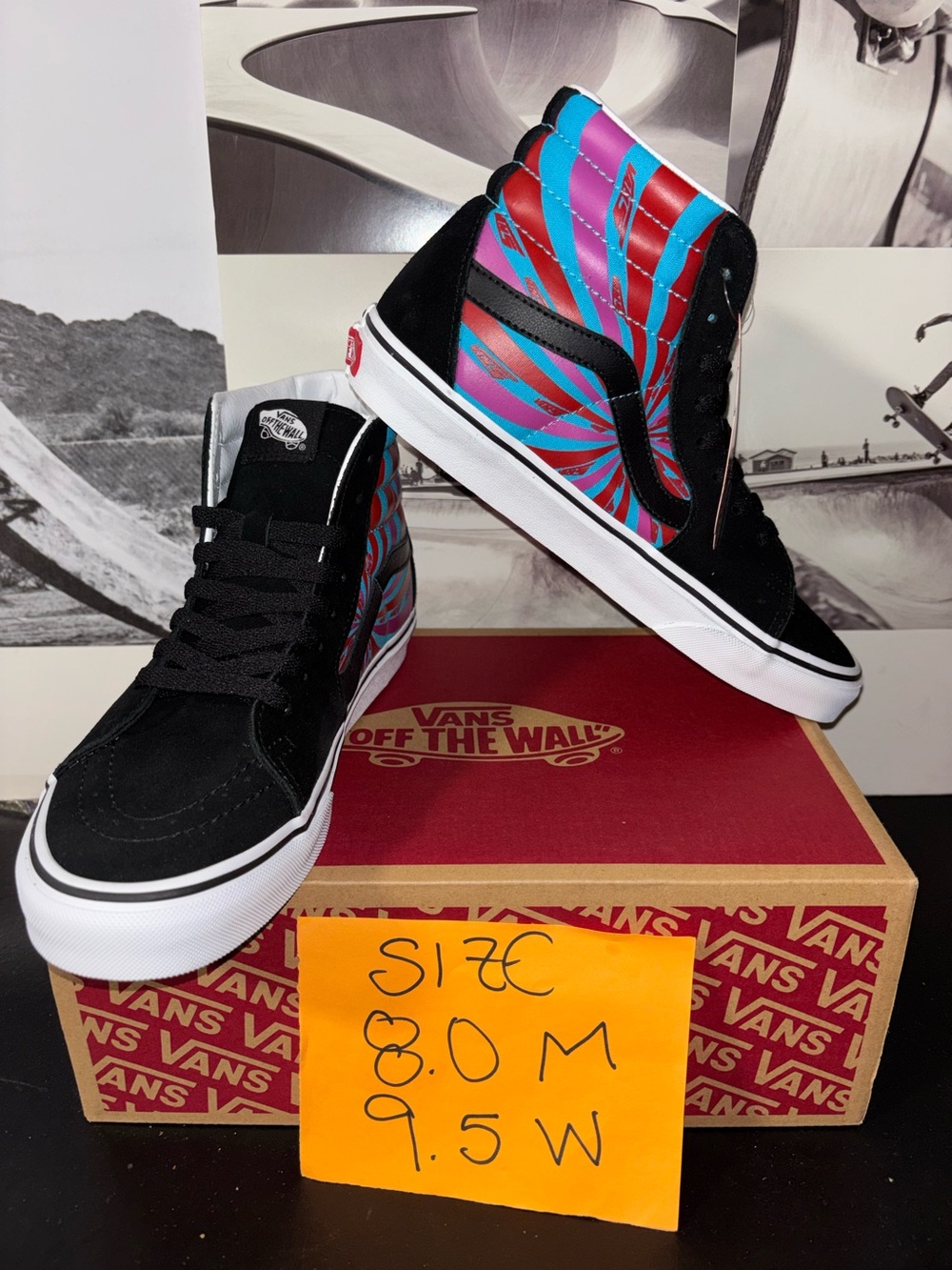 Vans Sk8-Hi sz 8.0 Men’s 9.5 Women’s